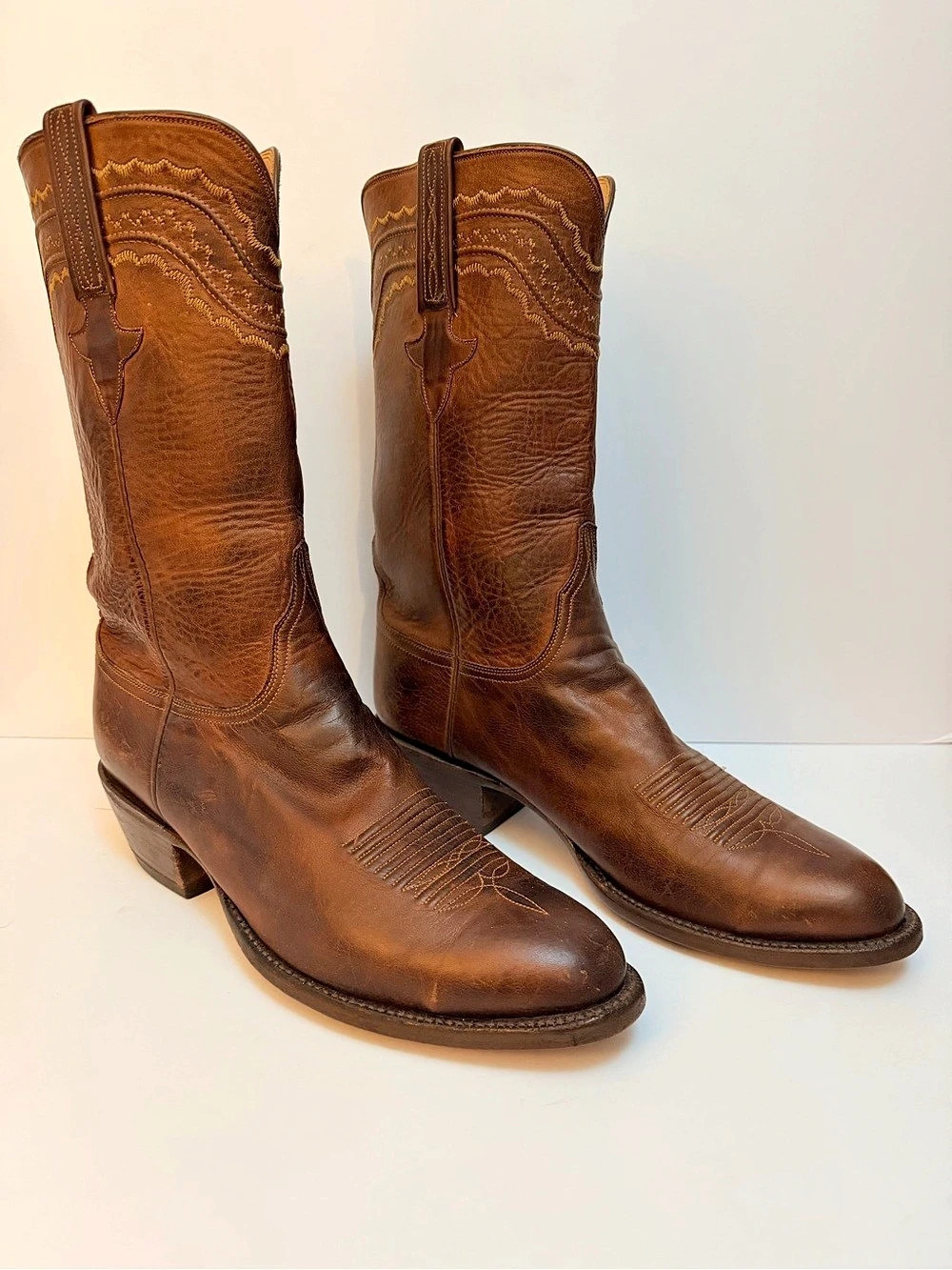 Lucchese Classics Handmade MADE IN THE USA Men's Western Bronw Cowboy Boots 11.5